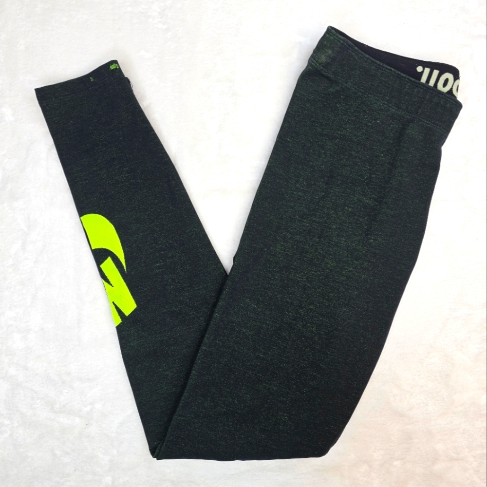 3/$25 Nike Green Neon Heathered Leggings Sz S